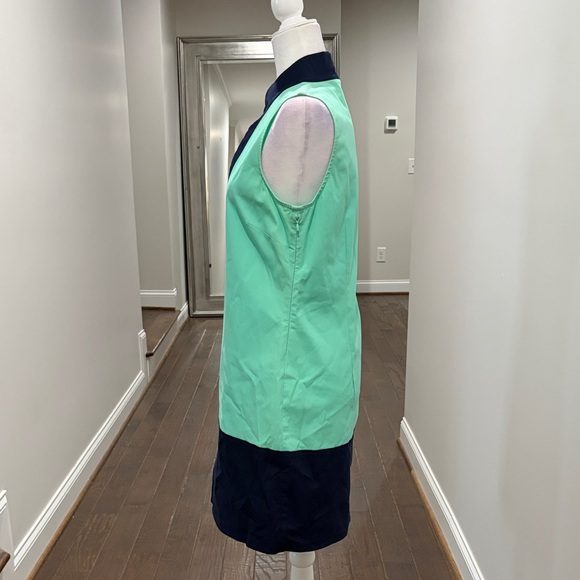 Sail to Sable Mint and Navy Mini Dress - Picture 5 of 6